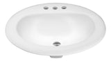 ANZZI LS-AZ097-R Series 20.5 in. Ceramic Drop In Sink Basin in White