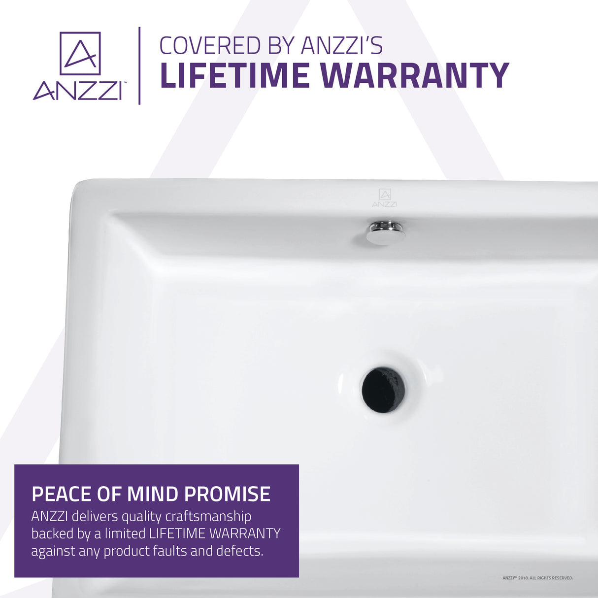 ANZZI LS-AZ122 Deux Series Ceramic Vessel Sink in White