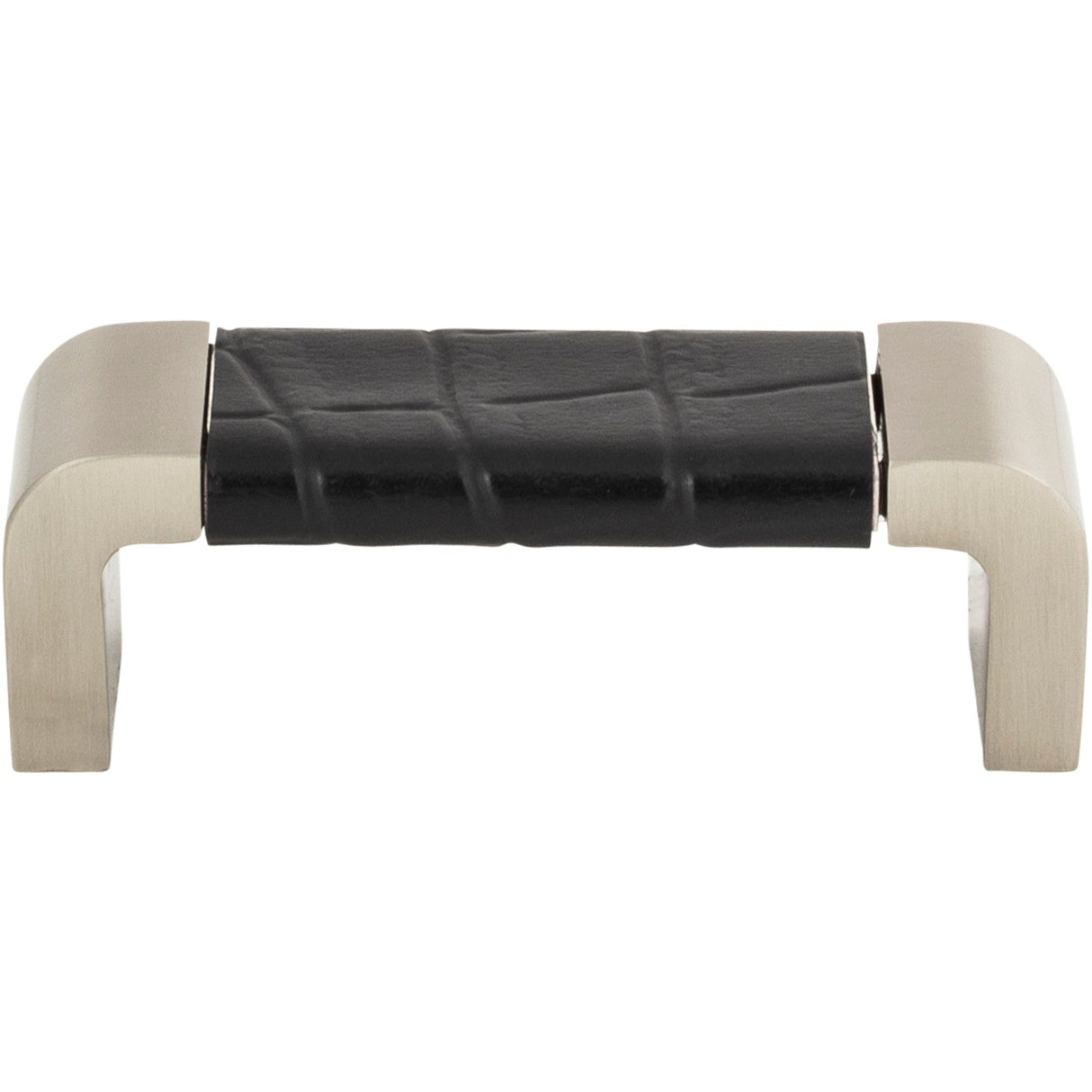 Atlas Homewares Paradigm Pull 3 Inch (c-c) BN & Black Croc Leather
