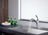 ANZZI KF-AZ206BN Navona Single-Handle Pull-Out Sprayer Kitchen Faucet in Brushed Nickel