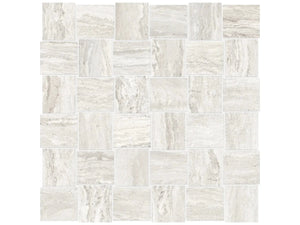 Anatolia Tile 2X2 Basketweave Precept Ivory Matte Porcelain Mosaics. 1 Sheet = 1.17 Sq. Ft. 4501-0202-0 (63-517) Ivory 2x2 - premium natural stone mosaic tile from Anatolia Tile, available at PoshHaus showroom in Keene, NH