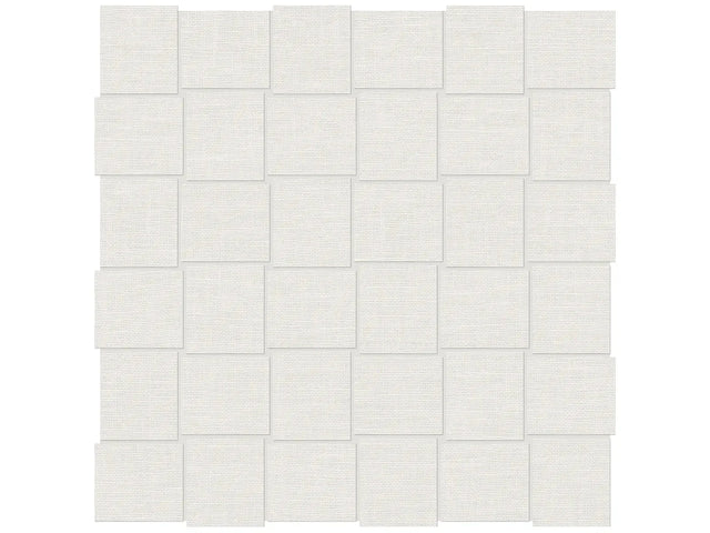 Anatolia Tile 2X2 Basketweave Belgian Linen Ivory Porcelain Mosaics. 1 Sheet = .96 Sq. Ft. 4501-0029-1 (69-566) Ivory Basketweave 2x2 - premium natural stone mosaic tile from Anatolia Tile, available at PoshHaus showroom in Keene, NH