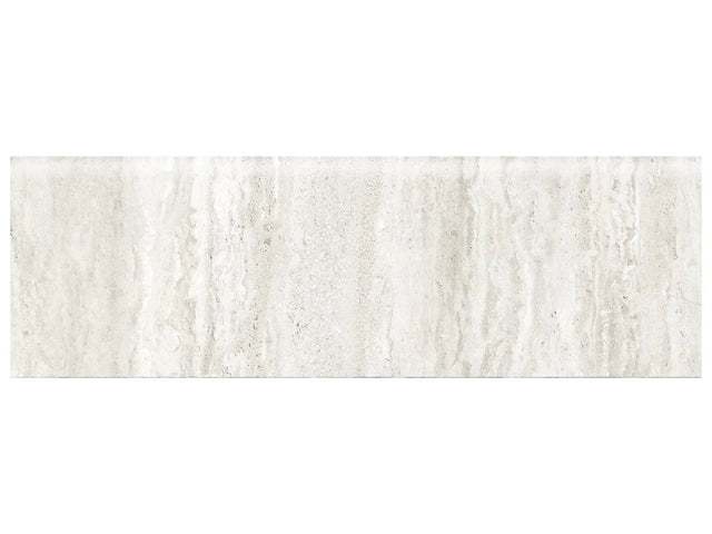 Anatolia Tile 3X10 Bullnose Precept Ivory Glossy Porcelain Trim 56-512  - premium natural stone mosaic tile from Anatolia Tile, available at PoshHaus showroom in Keene, NH