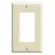 1-Gang Ivory Decora/Rocker Plastic Standard Wall Plate (1-Pack)