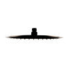 Matte Black Stainless Steel 12" Round Ultra-Thin Rain Shower Head
