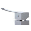 ALFI brand AB1258-PC Polished Chrome Square Body Curved Spout Single Lever Bathroom Faucet