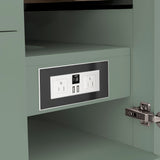 Breckenridge 72" Double Vanity, Smokey Celadon w/ 3 CM Ethereal Noctis Top
