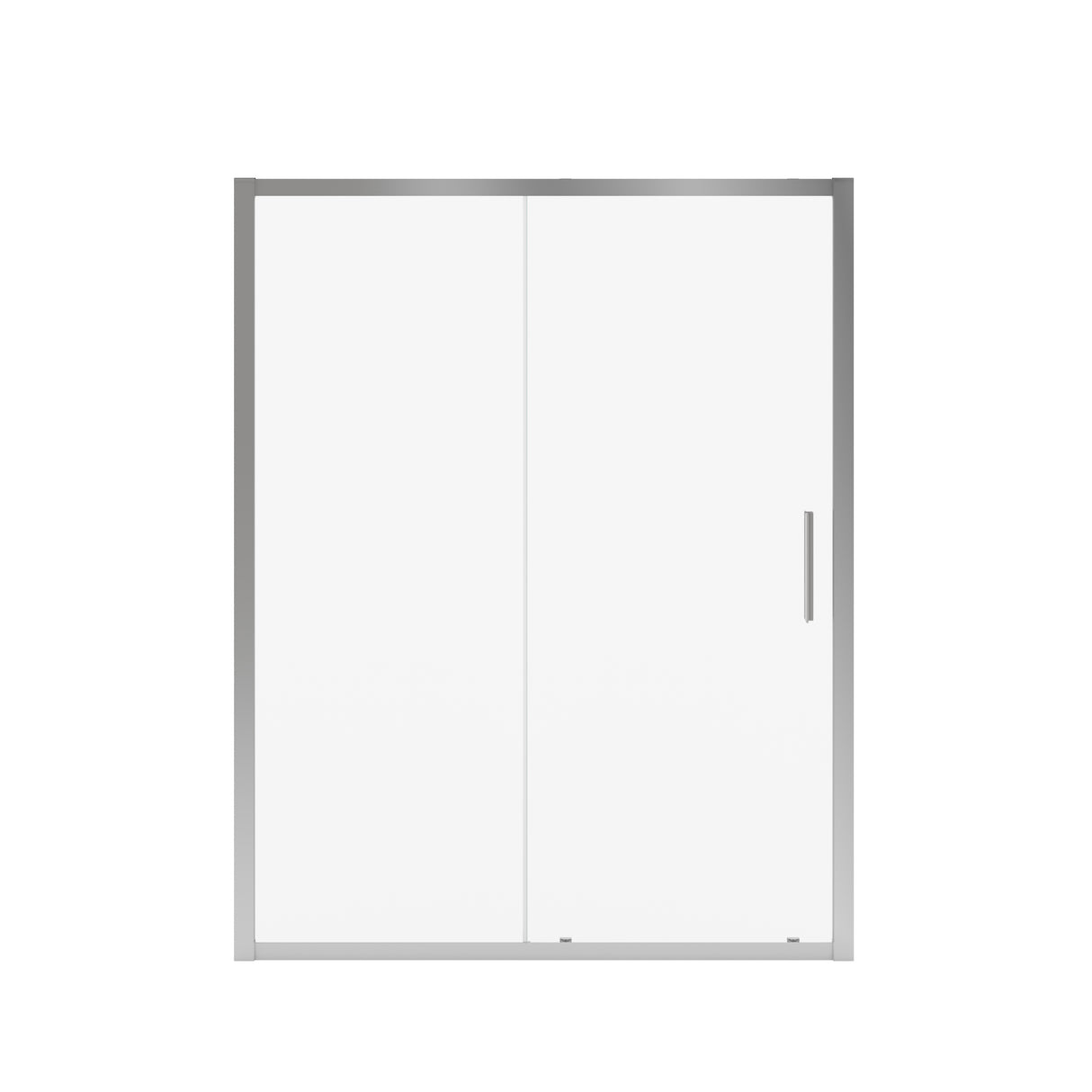 MAAX 135243-900-084-000 Connect 55 ½-57 x 72 in. 6mm Sliding Shower Door for Alcove Installation with Clear glass in Chrome