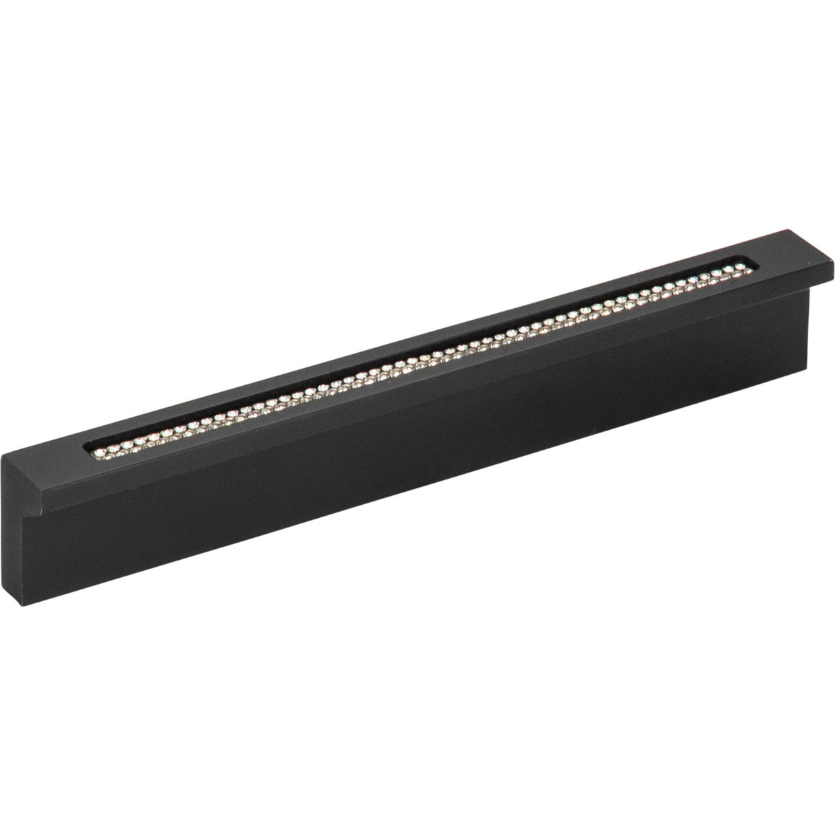 Atlas Homewares Crystal Bar Inset Thin Pull 3 3/4 Inch (c-c) Matte Black