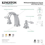 Kingston Brass GKB982AL Widespread Bathroom Faucet, Polished Brass