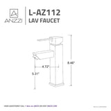 ANZZI L-AZ112ORB Pygmy Single Hole Single Handle Bathroom Faucet in Oil Rubbed Bronze