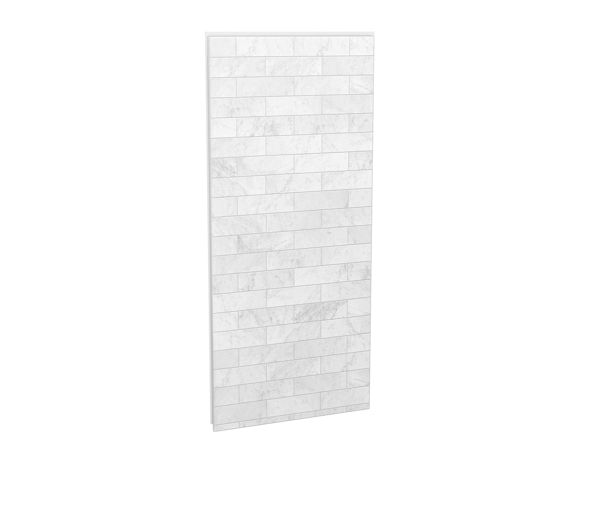 MAAX 103416-307-508 Utile 36 in. Composite Direct-to-Stud Back Wall in Marble Carrara