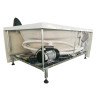 EAGO AM161-L  5' Single Person Corner White Acrylic Whirlpool Bath Tub - Drain on Left