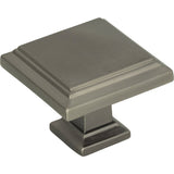 Atlas Homewares Sutton Place Square Knob 1 1/4 Inch Slate