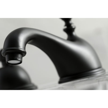 Kingston Brass KS3960PX 8 in. Widespread Bathroom Faucet, Matte Black