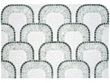 Anatolia Cabana Jade Flow - Patterned Pebble Tumbled Marble Mosaic - 1 Sheet = .829 Sqft 5001-0457-0 Jade Flow - premium natural stone mosaic tile from Anatolia Tile, available at PoshHaus showroom in Keene, NH