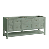 Breckenridge 72" Double Vanity, Smokey Celadon w/ 3 CM Ethereal Noctis Top