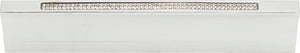 Atlas Homewares Crystal Inset Thin Pull 5 1/16 Inch (c-c) Matte Chrome