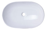 EAGO BA352  23" OVAL CERAMIC ABOVE MOUNT BATHROOM BASIN VESSEL SINK