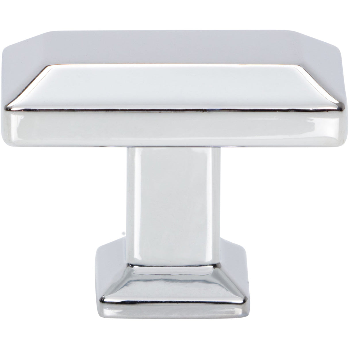 Atlas Homewares Sweetbriar Lane Rectangle Knob 1 3/8 Inch Polished Chrome