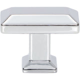 Atlas Homewares Sweetbriar Lane Rectangle Knob 1 3/8 Inch Polished Chrome