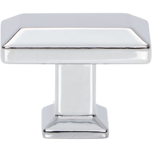 Atlas Homewares Sweetbriar Lane Rectangle Knob 1 3/8 Inch Polished Chrome