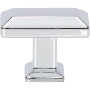Atlas Homewares Sweetbriar Lane Rectangle Knob 1 3/8 Inch Polished Chrome