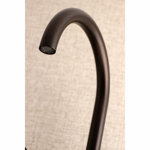Kingston Brass Concord 8-Inch Adjustable Center Wall Mount Kitchen Faucet, Oil Rubbed Bronze