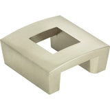Atlas Homewares Centinel Square Knob 1 1/4 Inch (c-c) Brushed Nickel