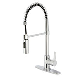 Gourmetier LS8771CTL Continental Single-Handle Pre-Rinse Kitchen Faucet, Polished Chrome