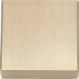 Atlas Homewares Thin Square Knob 1 1/4 Inch Champagne