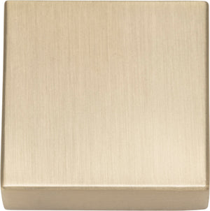 Atlas Homewares Thin Square Knob 1 1/4 Inch Champagne
