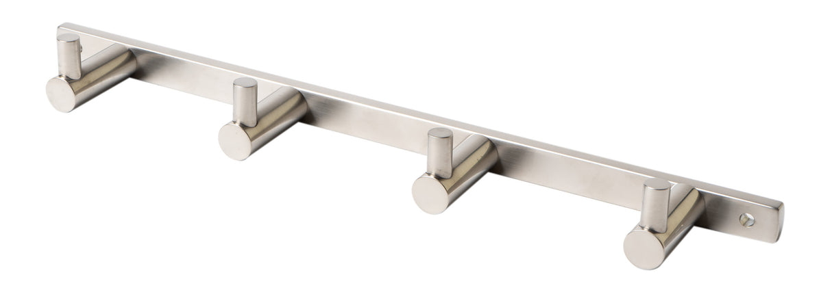 Brushed Nickel Wall Mounted 4 Prong Robe / Towel Hook