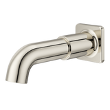 Square Non-Divertering Tub Spout in Polished Nickel