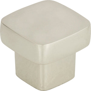 Atlas Homewares Chunky Square Knob Small 1 Inch Polished Nickel