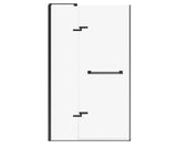 MAAX 139586-810-340-000 Capella 78 44-47 x 78 in. 8 mm Pivot Shower Door for Alcove Installation with GlassShield® glass in Matte Black