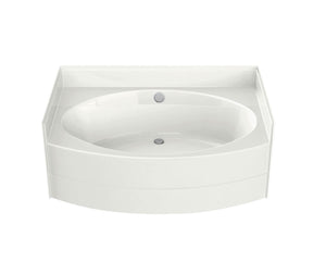 MAAX 140112-000-002-000 VO6042 5 FT AcrylX Alcove Center Drain Bathtub in White
