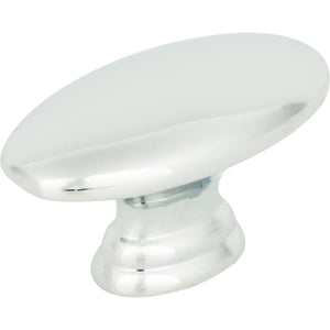 Atlas Homewares Egg Knob 1 1/2 Inch Polished Chrome