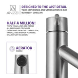 ANZZI L-AZ110BN Valle Single Hole Single Handle Bathroom Faucet in Brushed Nickel