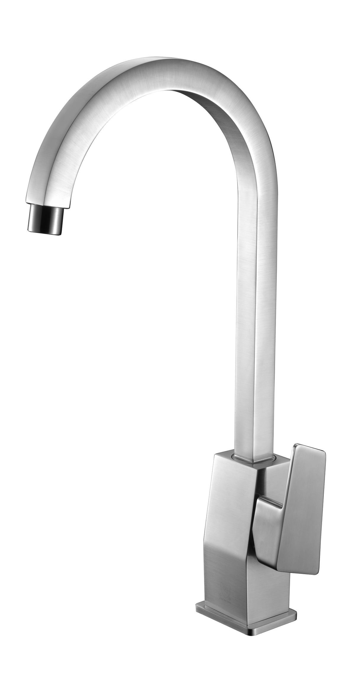 ALFI brand AB3470-BN Brushed Nickel Gooseneck Single Hole Bathroom Faucet