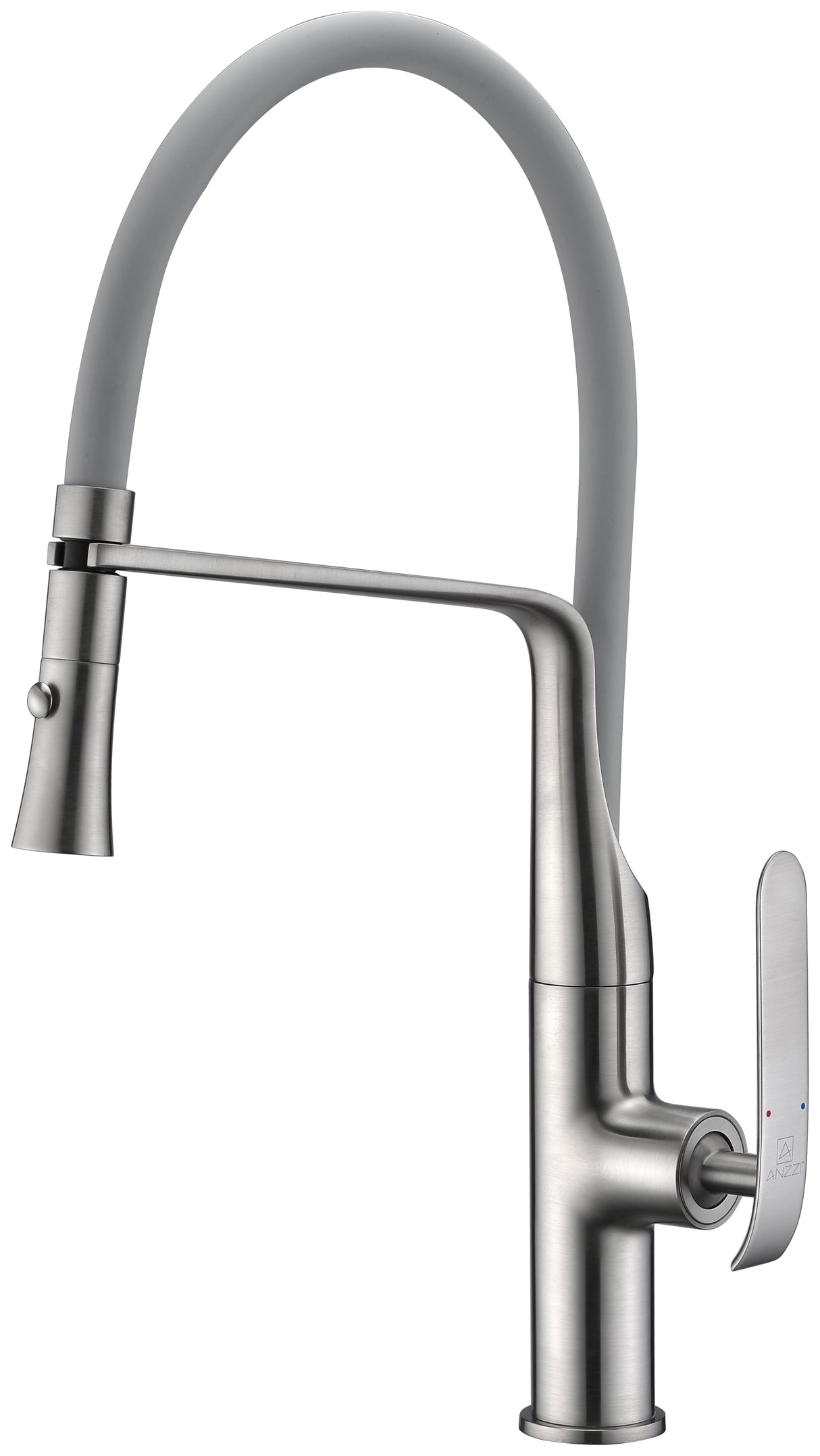 ANZZI KF-AZ003BN Accent Single Handle Pull-Down Sprayer Kitchen Faucet in Brushed Nickel