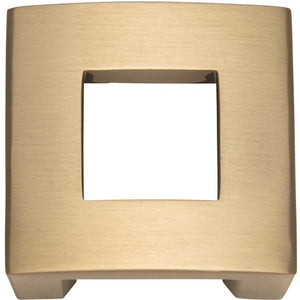 Atlas Homewares Centinel Square Knob 1 1/4 Inch (c-c) Champagne
