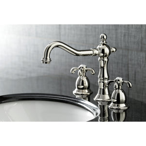 Kingston Brass KS1976TX 8 in. Widespread Bathroom Faucet, Polished Nickel