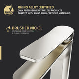 ANZZI L-AZ900BN Single Handle Single Hole Bathroom Faucet With Pop-up Drain in Brushed Nickel