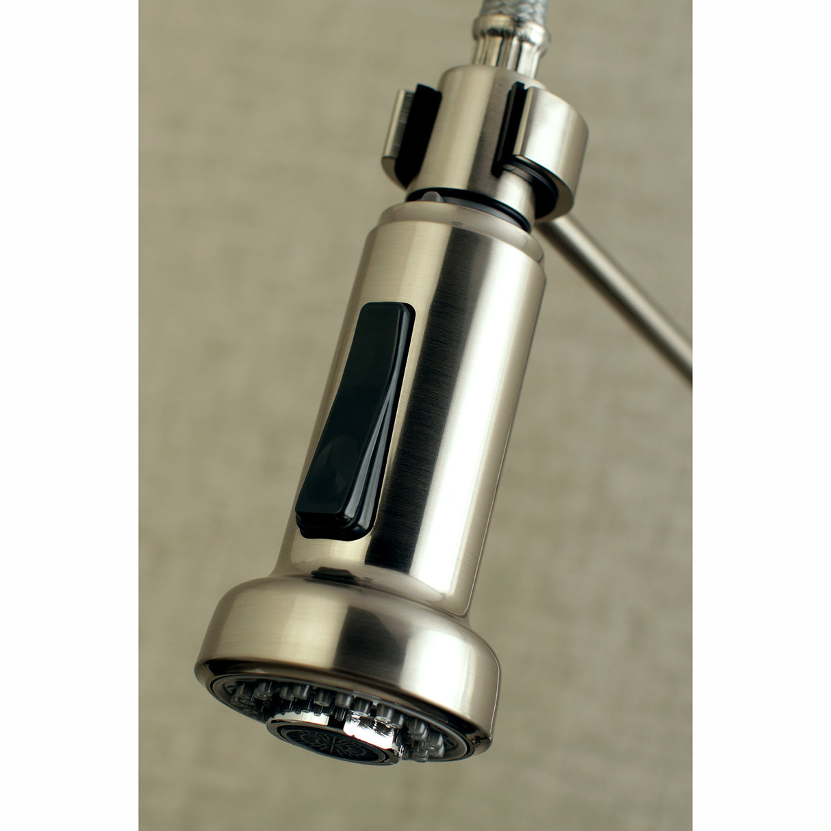 Gourmetier GS8188DL Concord 2-Handle Wall Mount Pull-Down Kitchen Faucet, Brushed Nickel