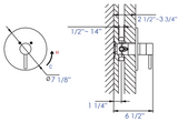 ALFI brand AB1601-BN Brushed Nickel Pressure Balanced Round Shower Mixer