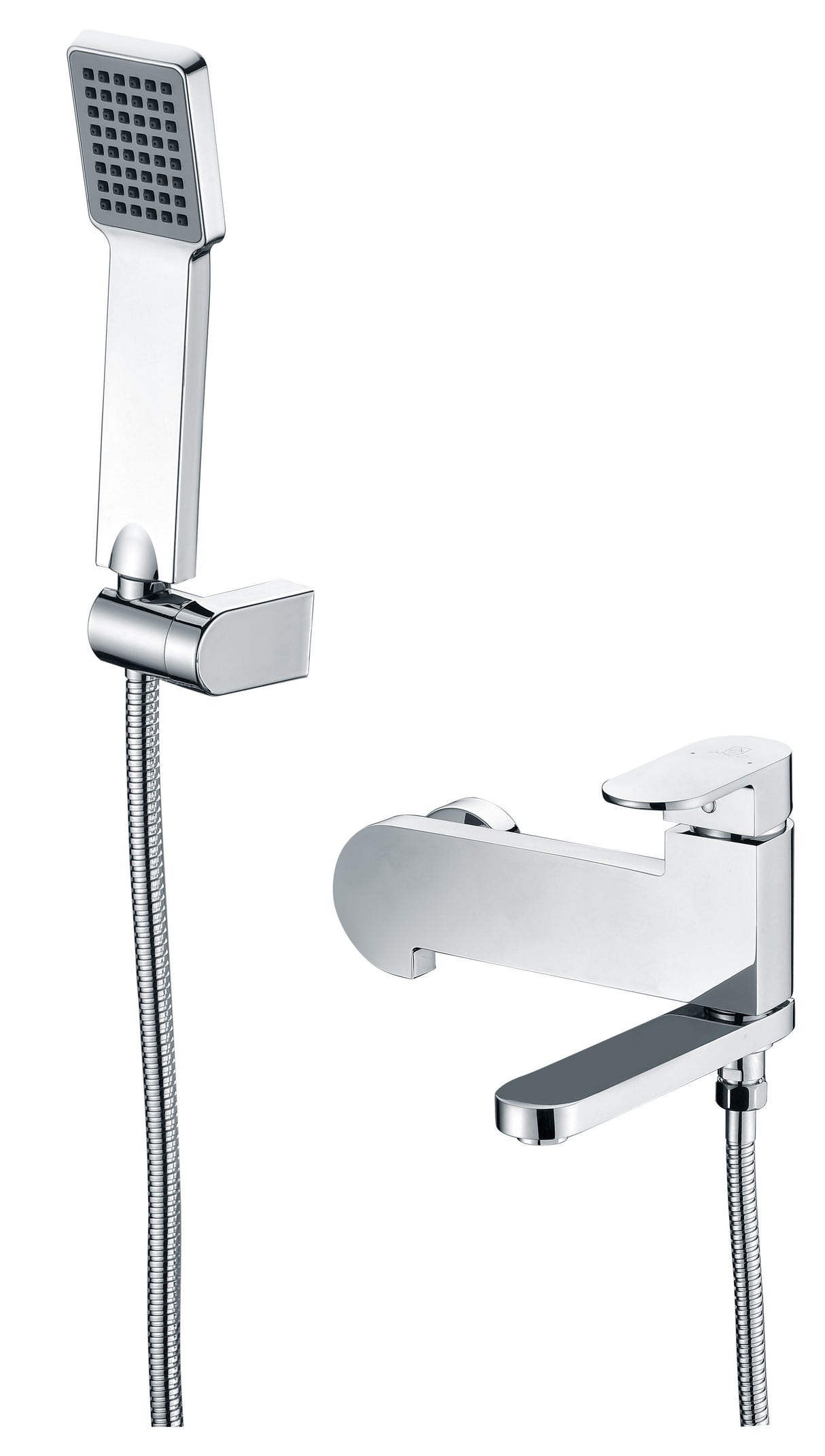 ANZZI SH-AZ042 Echo Series 1-Handle 1-Spray Tub and Shower Faucet in Polished Chrome