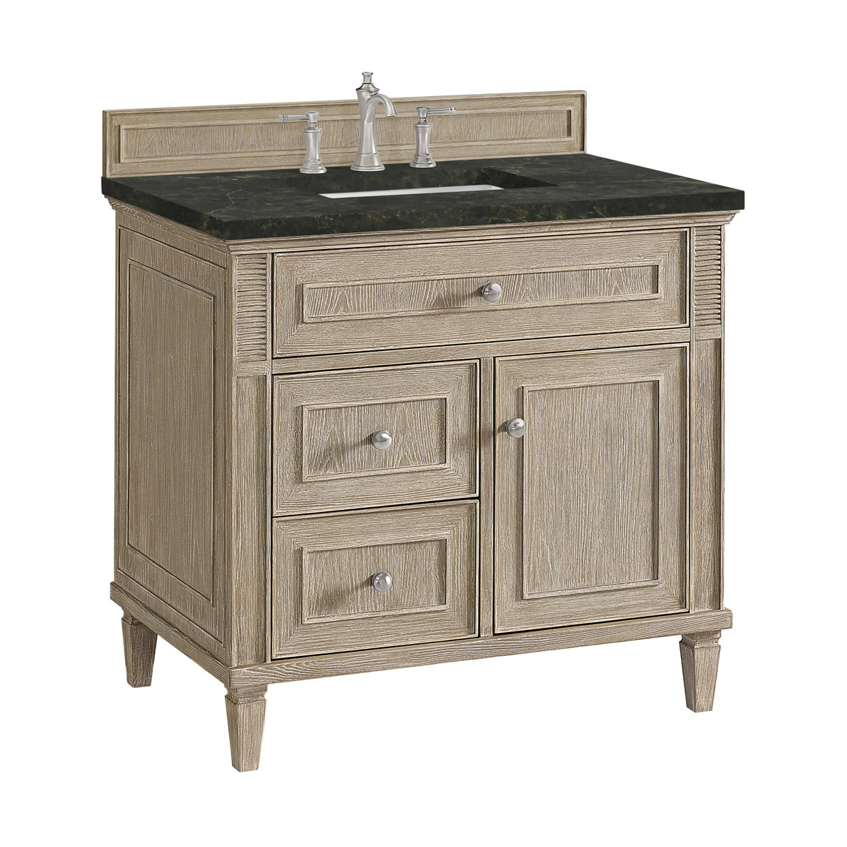 Lorelai 36" Single Vanity, Whitewashed Oak, w/ 3 CM Phantome Eclos Top