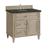 Lorelai 36" Single Vanity, Whitewashed Oak, w/ 3 CM Phantome Eclos Top