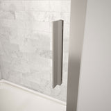 MAAX 135242-900-305-000 Connect 45-46 1/2 x 72 in. 6mm Sliding Shower Door for Alcove Installation with Clear glass in Brushed Nickel